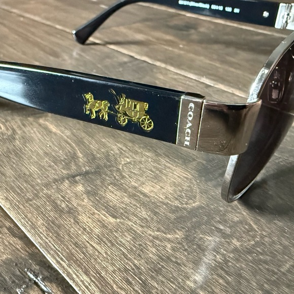 Coach Olivia Aviator Black Sunglasses - Picture 9 of 9